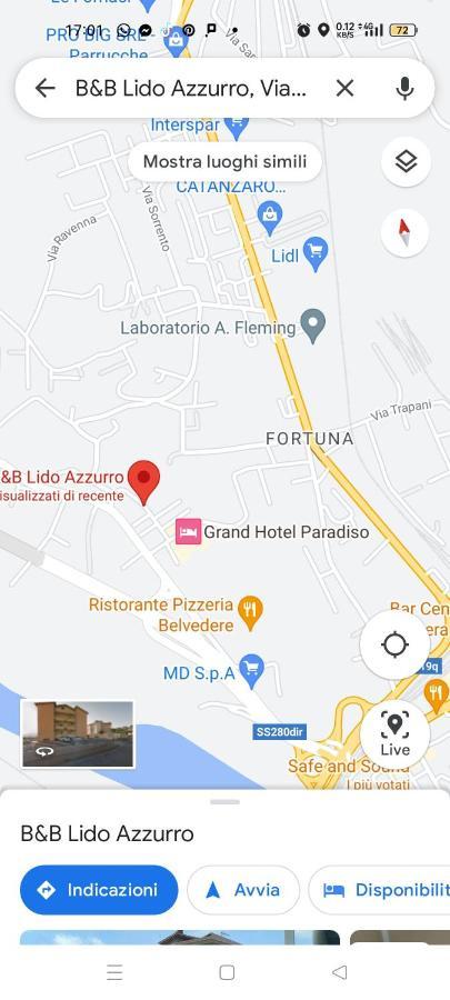 B&B Lido Azzurro Καταντζάρο Εξωτερικό φωτογραφία